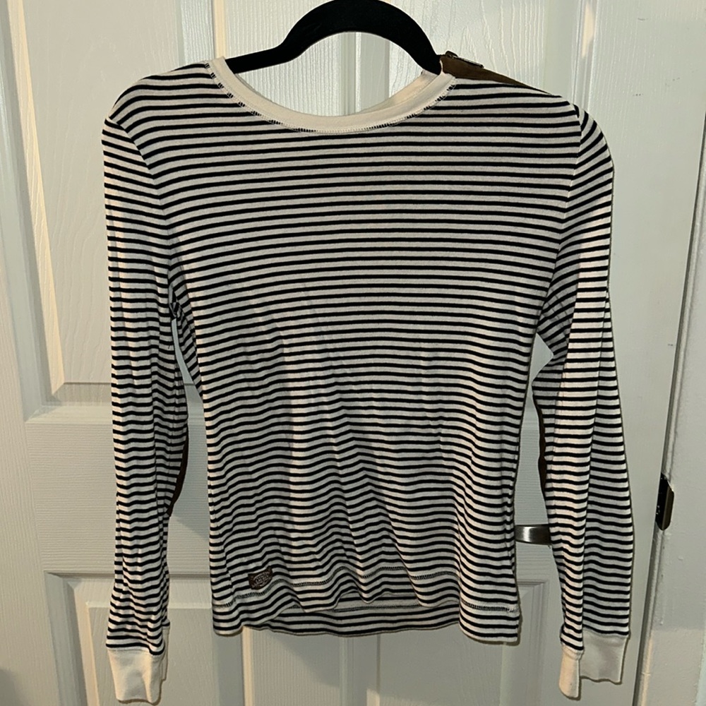 Navy and White Stripe Ralph Lauren Sweater